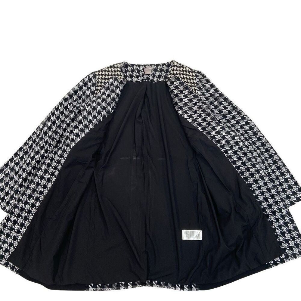 CHICO’S Houndstooth Lined Jacket (Sz 1) - Picture 6 of 10
